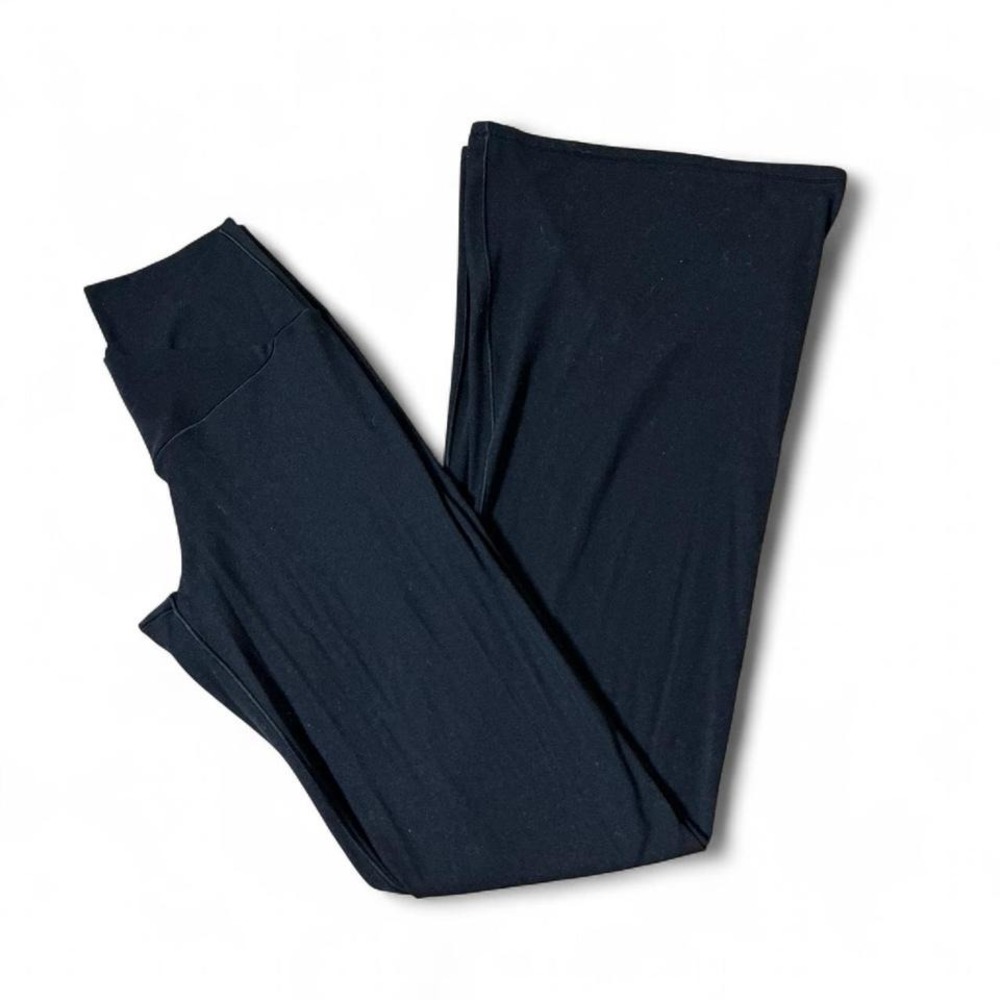 Y2K OFFLINE by Aerie Real Me Crossover High Waisted Flare Yoga Leggings Black M